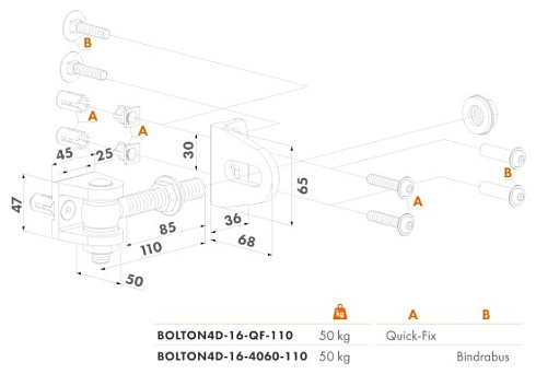 Купить Прикручиваемая петля Locinox (Бельгия) BOLTON4D-16-QF — для калитки и ворот в Ростове-на-Дону